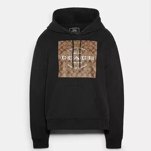 Coach Signature Hoodie Black Style C8774